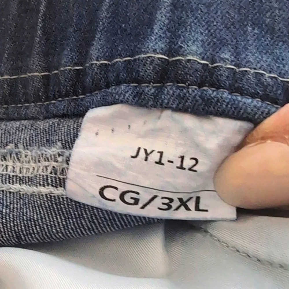 Wide Leg Blue Denim Jeans 3XL Plus Size High Rise Curvy Fit